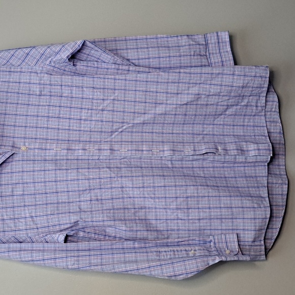 Nautica Blue and Stafford Purple Men's Button Down Dress Shirt Bundle - Picture 6 of 12
